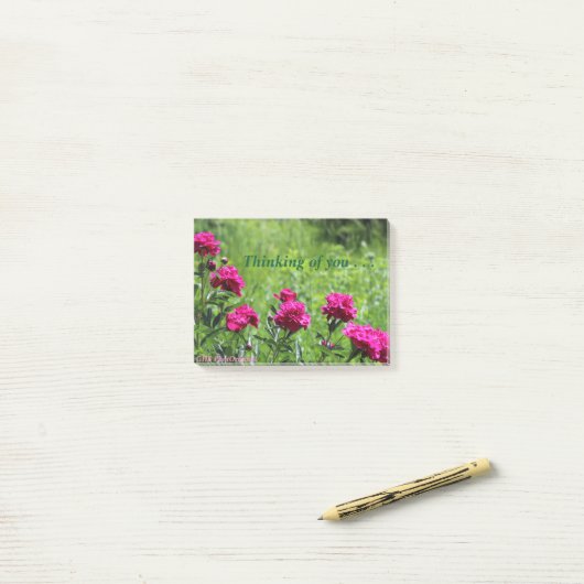 Denken Sie an Sie Post-it Klebezettel (Auf Schreibtisch)