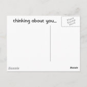 Denken Sie an Sie... Postkarte (Rückseite)