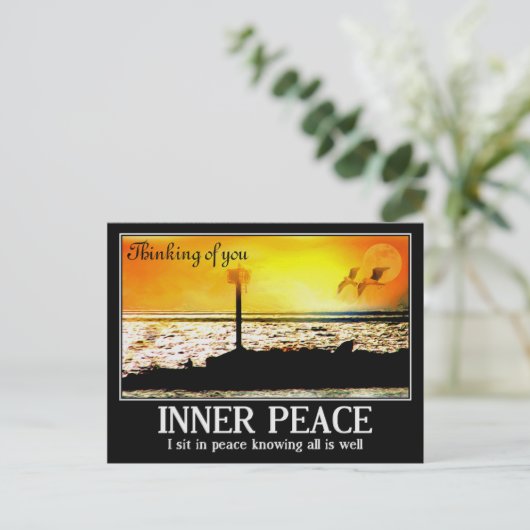 Denken Sie an Sie_ Postkarte (Stehend Vorderseite)