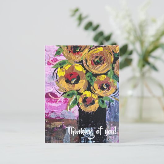 Denken Sie an Sie Postkarte (Stehend Vorderseite)