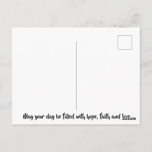 Denken Sie an Sie Postkarte (Rückseite)