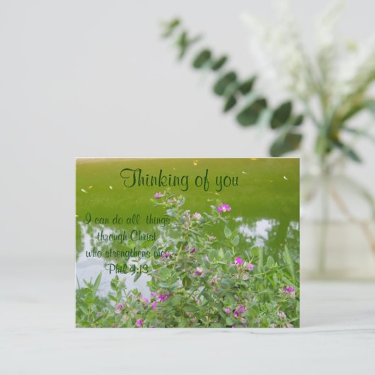 Denken Sie an Sie_ Postkarte (Stehend Vorderseite)