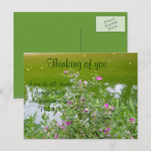 Denken Sie an Sie_ Postkarte (Vorne/Hinten)