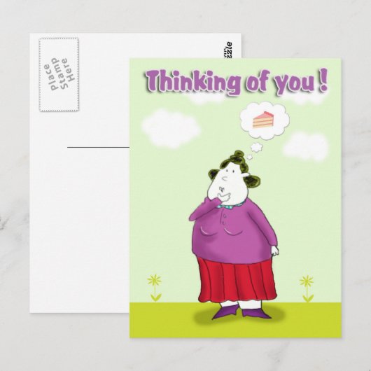 Denken Sie an Sie Postkarte (Vorne/Hinten)