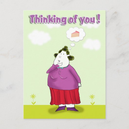 Denken Sie an Sie Postkarte (Vorderseite)