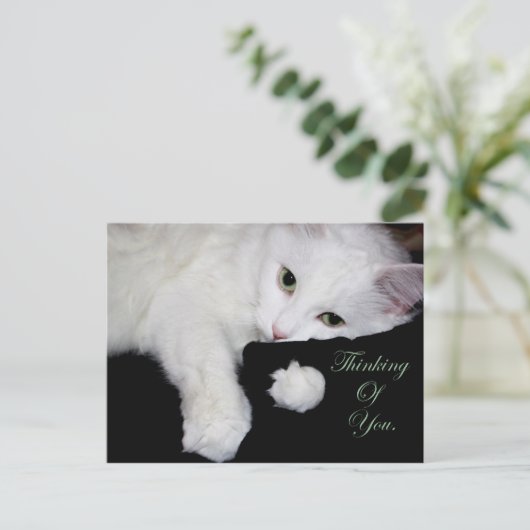 Denken Sie an Sie. Postkarte (Stehend Vorderseite)