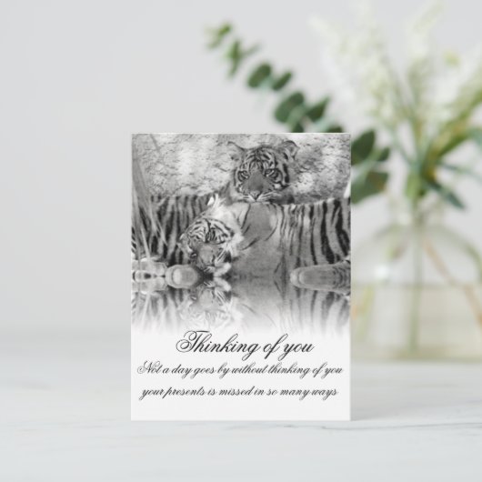 Denken Sie an Sie_ Postkarte (Stehend Vorderseite)