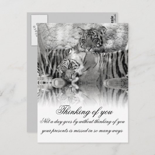 Denken Sie an Sie_ Postkarte (Vorne/Hinten)