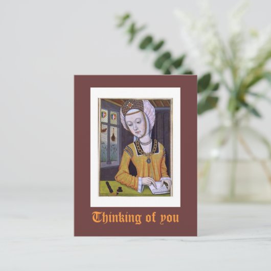 Denken Sie an Sie Postkarte (Stehend Vorderseite)