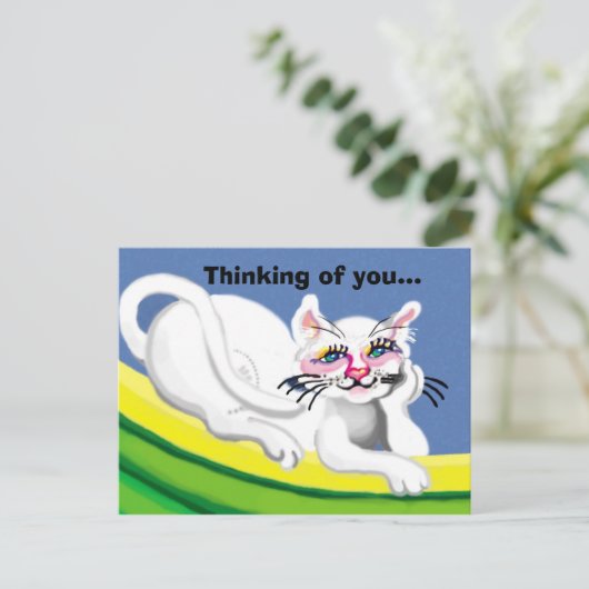 Denken Sie an Sie... Postkarte (Stehend Vorderseite)