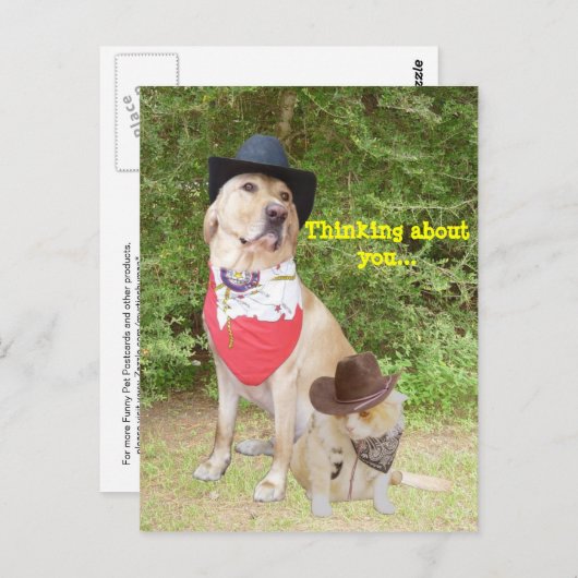 Denken Sie an Sie Postkarte (Vorne/Hinten)