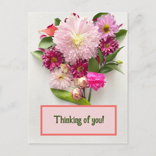 Denken Sie an Sie! Postkarte (Vorderseite)