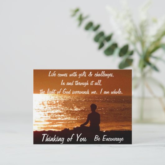 Denken Sie an Sie_ Postkarte (Stehend Vorderseite)