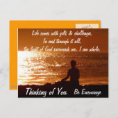 Denken Sie an Sie_ Postkarte (Vorne/Hinten)