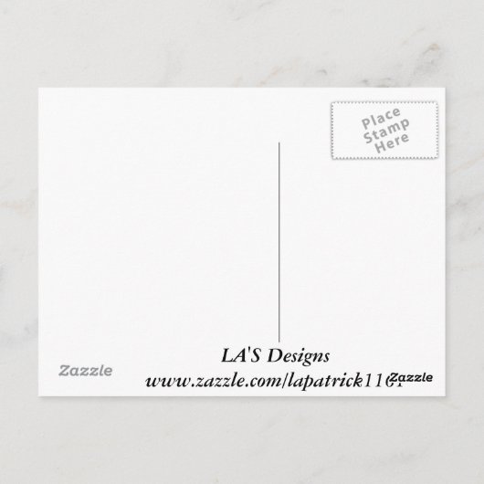 Denken Sie an Sie! Postkarte (Rückseite)