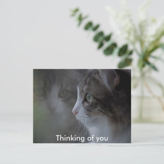 Denken Sie an Sie Postkarte (Stehend Vorderseite)