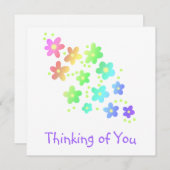 "Denken Sie an Sie" Rainbow-Blume (Vorne/Hinten)