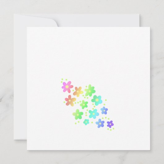 "Denken Sie an Sie" Rainbow-Blume (Rückseite)