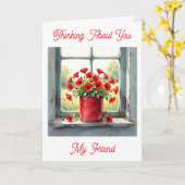 Denken Sie an Sie | Red Poppies Karte (Gelbe Blume)