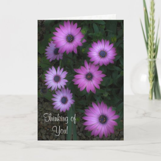 Denken Sie an Sie - Rosa Blumenkarte EC 3:11 Karte (Vorderseite)