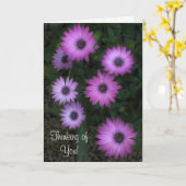 Denken Sie an Sie - Rosa Blumenkarte EC 3:11 Karte (Gelbe Blume)