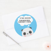 Denken Sie an Sie Runder Aufkleber (Umschlag)