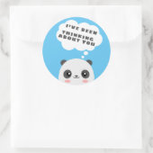 Denken Sie an Sie Runder Aufkleber (Tasche)