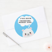 Denken Sie an Sie Runder Aufkleber (Umschlag)