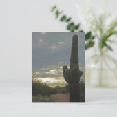 Denken Sie an Sie Saguaro Cactus Foto Peace Postkarte (Stehend Vorderseite)