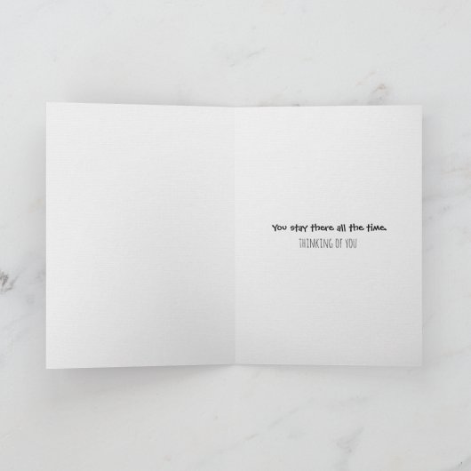 Denken Sie an Sie Schimpanse Karte (Innenseite)