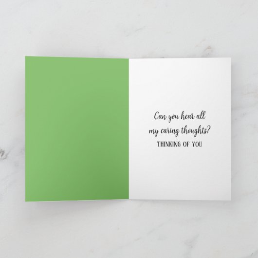 Denken Sie an Sie Schimpanse Karte (Innenseite)