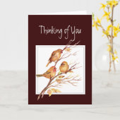 Denken Sie an Sie, Schrift, Matthew 6:26, Vögel Karte (Gelbe Blume)