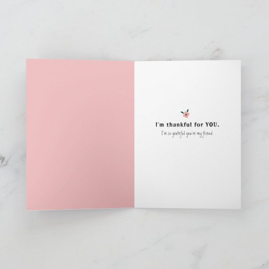 Denken Sie an Sie - Sie haben mein Leben gesegnet Dankeskarte (Innenseite)