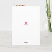 Denken Sie an Sie - Sie sind gepflegt und geliebt Dankeskarte (Rückseite)