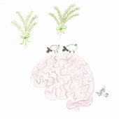 Denken Sie an Sie - Thyme... Ewe ist im Kopf Karte