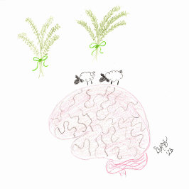 Denken Sie an Sie - Thyme... Ewe ist im Kopf Karte