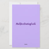 Denken Sie an Sie und Ihre Familie heute Geschicht Briefpapier (Rückseite)