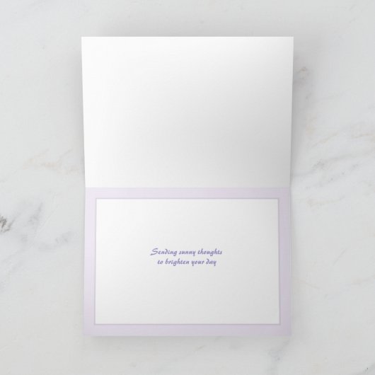 Denken Sie an Sie und schicken Sie Sonnendenkkarte Karte (Innenseite)