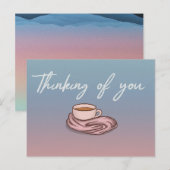 "Denken Sie an Sie und senden Sie warme Schläger" Postkarte (Vorne/Hinten)