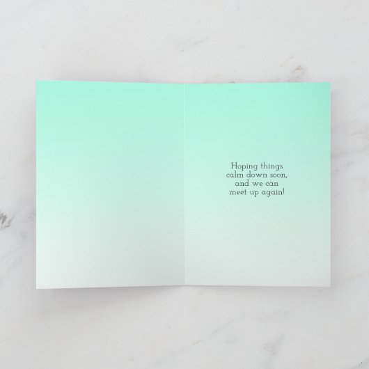 Denken Sie an Sie, Vermisst Sie Karte (Innenseite)