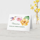 Denken Sie an Sie während der Blume der Strahlenbe Karte (Gelbe Blume)