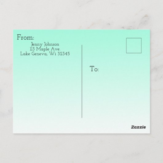 Denken Sie an Sie während dieser harten Zeiten Postkarte (Rückseite)