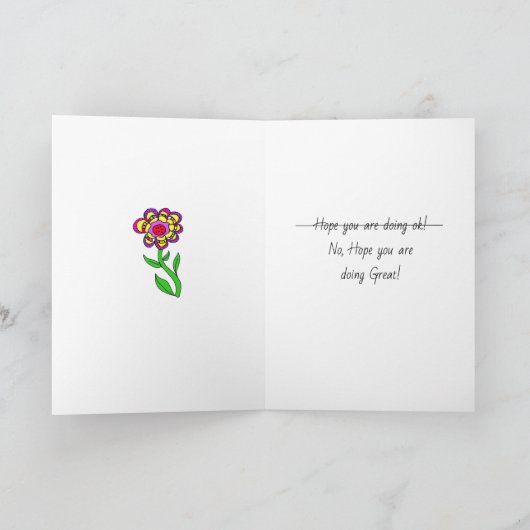 Denken Sie an Sie, Whimsical Friendship Karte (Innenseite)