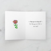 Denken Sie an Sie, Whimsical Friendship Karte (Innenseite)