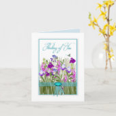 Denken Sie an Sie, wunderschöne Blume von den Gärt Karte (Gelbe Blume)