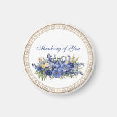 Denken Sie an Sie, wunderschönes Blumendesign, Magnet (Vorne)