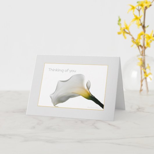 Denken Sie an Sie: Zeit des Verlustes Karte (Gelbe Blume)