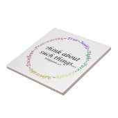 Denken Sie an solche Sachen… Philippians-4:8 Fliese (Seite)