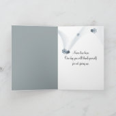 Denken Sie an Solitary Swan in Nebel Karte (Innenseite)