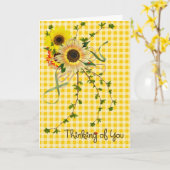 Denken Sie an Sonnenblumen Karte (Gelbe Blume)